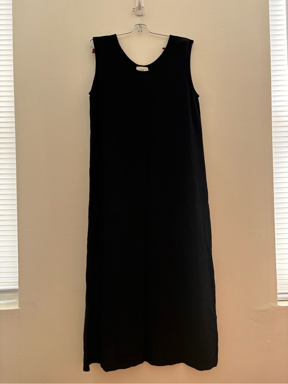 Fashion Brand Company Black Linen Sleeveless Maxi Dress
